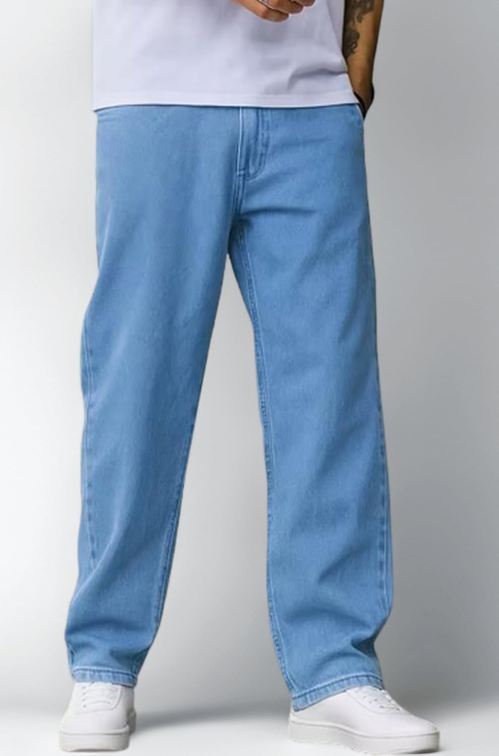 Relaxed Blue Denim Jeans